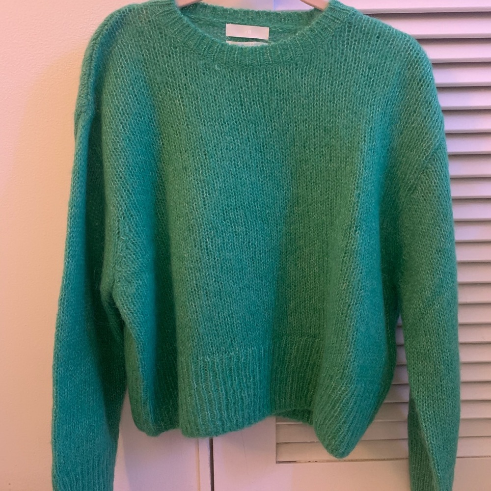 GREEN H&M SWEATER